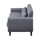 2人掛けコンパクトソファ 布張りタイプ (CX01 GY) 10枚目画像