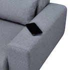 2人掛けコンパクトソファ 布張りタイプ (CX01 GY) 12枚目画像