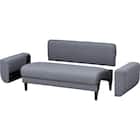 2人掛けコンパクトソファ 布張りタイプ (CX01 GY) 13枚目画像