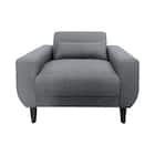 1人掛けコンパクトソファ 布張りタイプ (CX01 GY) 8枚目画像