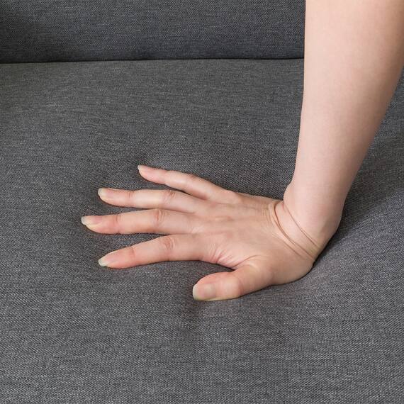 1人掛けコンパクトソファ 布張りタイプ (CX01 GY) 15枚目画像