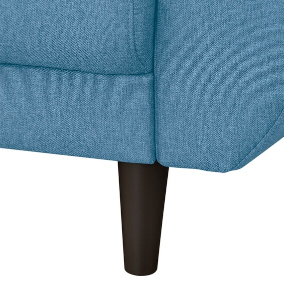 2人掛けコンパクトソファ 布張りタイプ (CX01 BL) 4枚目画像