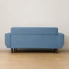 2人掛けコンパクトソファ 布張りタイプ (CX01 BL) 7枚目画像