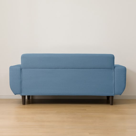 2人掛けコンパクトソファ 布張りタイプ (CX01 BL) 7枚目画像