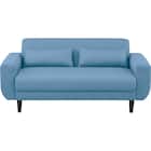 2人掛けコンパクトソファ 布張りタイプ (CX01 BL) 9枚目画像