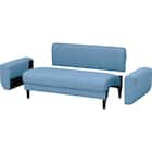 2人掛けコンパクトソファ 布張りタイプ (CX01 BL) 13枚目画像