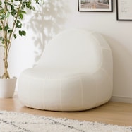 カバーが洗える 1人掛けふわもちソファ 布張りタイプ