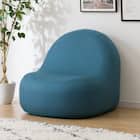 カバーが洗える 1人掛けふわもちソファ 布張りタイプ (TBL) 1枚目画像