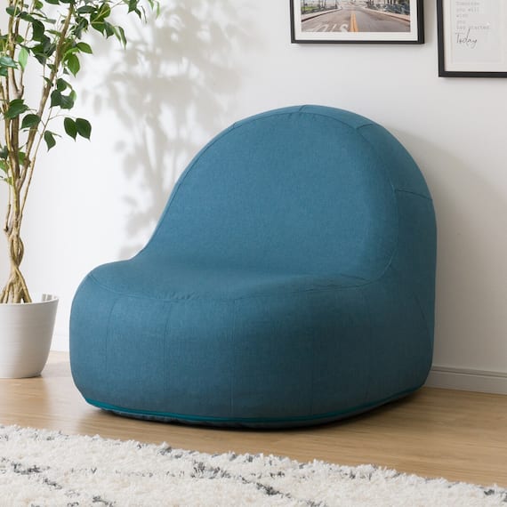 カバーが洗える 1人掛けふわもちソファ 布張りタイプ (TBL) 1枚目画像