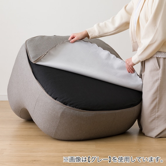 【カバーが洗える 1人掛けふわもちソファ専用】カバー (MO) 6枚目画像