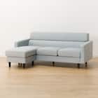 L型ソファ 布張りタイプ (DJ06ー2 GY) 7枚目画像