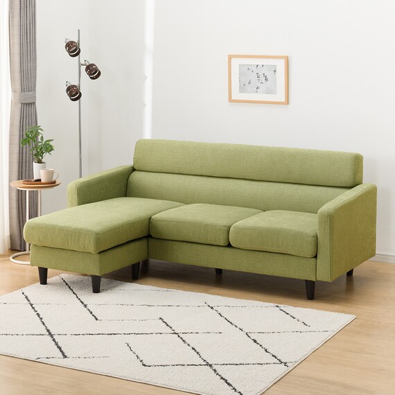 L型ソファ 布張りタイプ (DJ06ｰ2 GR) 1枚目画像