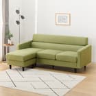 L型ソファ 布張りタイプ (DJ06ー2 GR) 1枚目画像