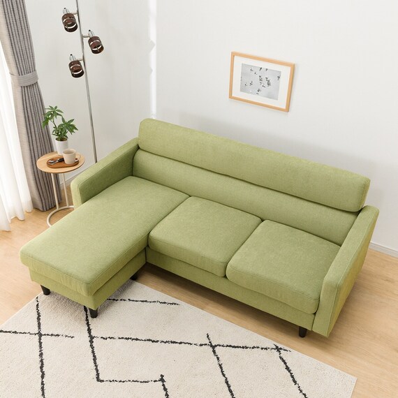 L型ソファ 布張りタイプ (DJ06ｰ2 GR) 6枚目画像