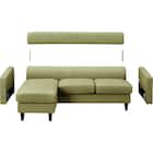 L型ソファ 布張りタイプ (DJ06ー2 GR) 15枚目画像