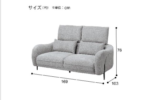 2Pｿﾌｧ SK8125 LGY | ニトリネット【公式】 家具・インテリア通販