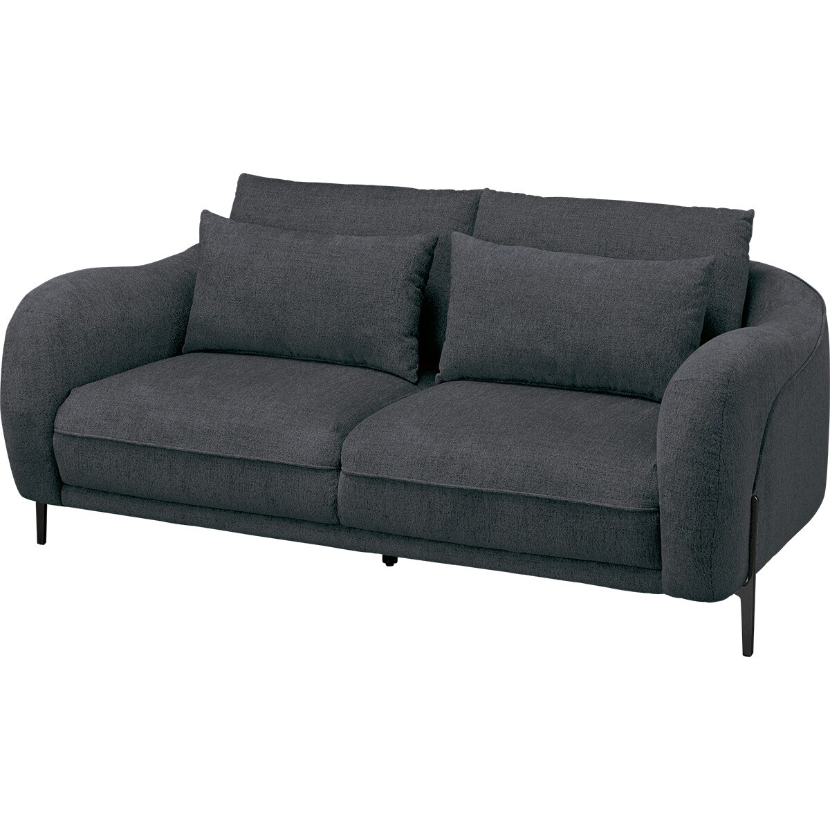 3人掛けソファ 布張りタイプ (SK8125 DGY) | ニトリネット【公式