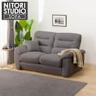 2人掛けソファ 布張りタイプ (Nポケット BS12 S-LO AQ-MGY) 1枚目画像