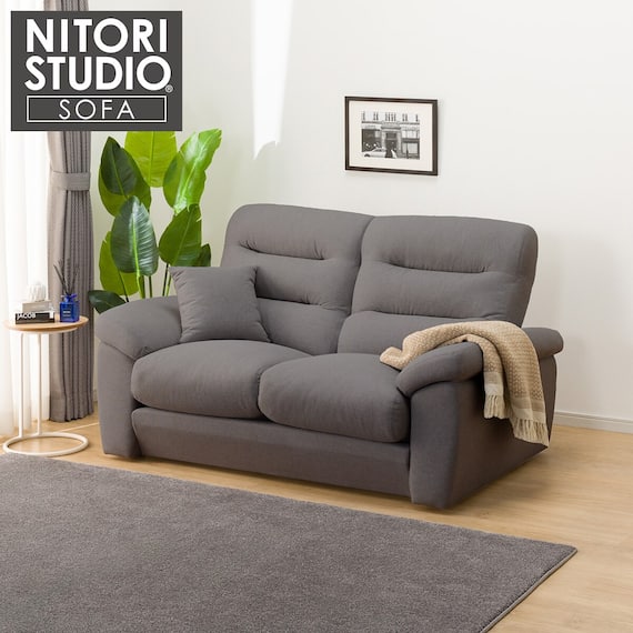 2人掛けソファ 布張りタイプ (Nポケット BS12 S-LO AQ-MGY) 1枚目画像