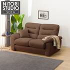 2人掛けソファ 布張りタイプ (Nポケット BS12 S-LO AQ-BR) 1枚目画像