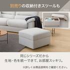 2人掛けソファ 布張りタイプ (Nポケット BS12 S-LO AQ-BR) 11枚目画像