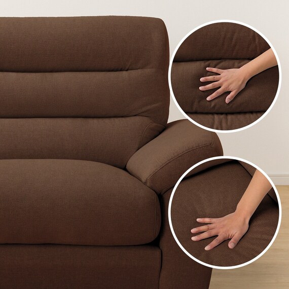 2人掛けソファ 布張りタイプ (Nポケット BS12 S-LO AQ-BR) 15枚目画像