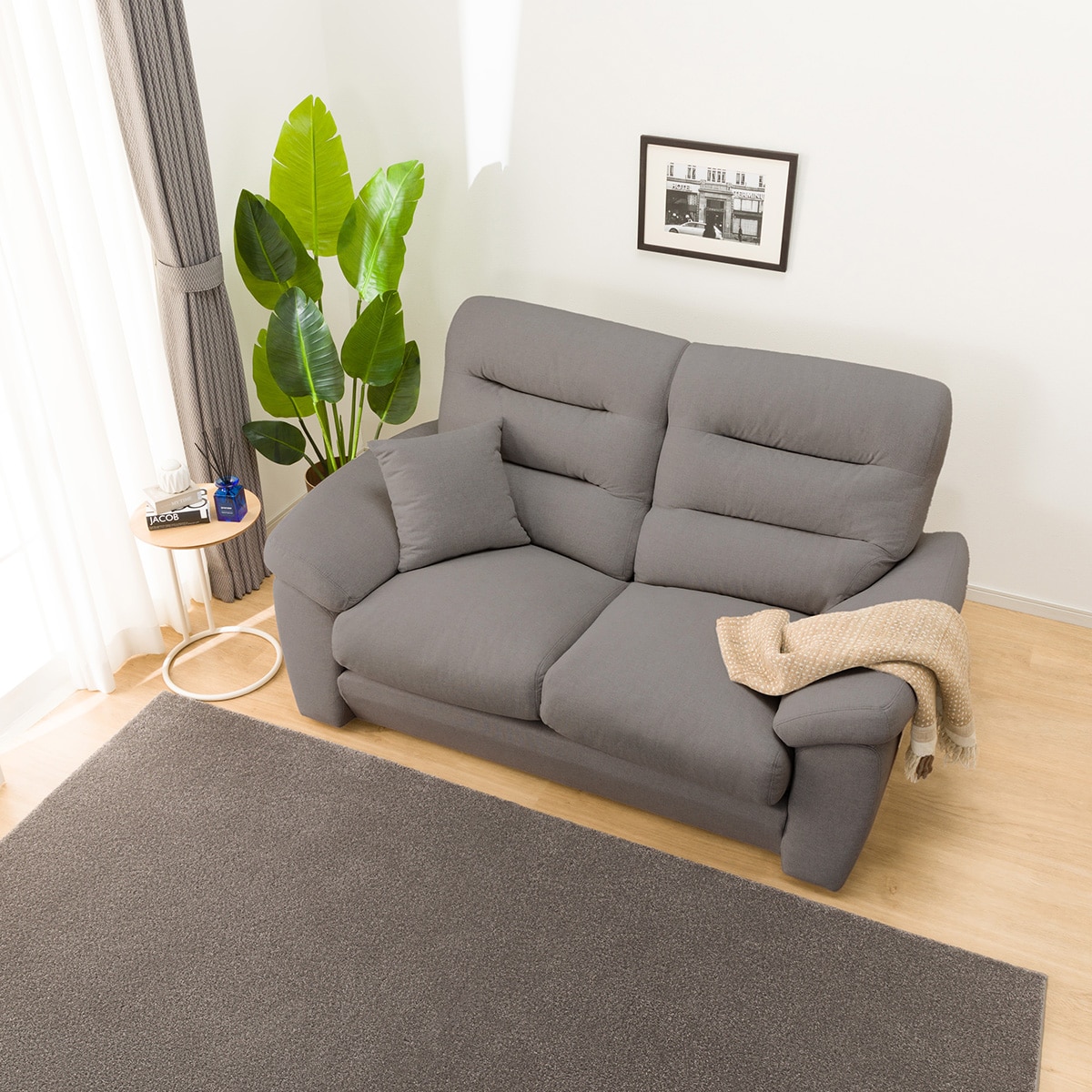 傷・汚れに強い 2人掛けソファ 布張りタイプ (Nポケット BS12 H-LO N