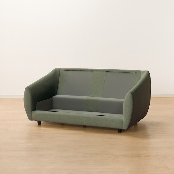 2人掛けソファ 布張りタイプ (Nポケット BS09 AQ-YGR) 9枚目画像