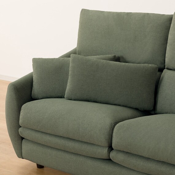 2人掛けソファ 布張りタイプ (Nポケット BS09 AQ-YGR) 10枚目画像