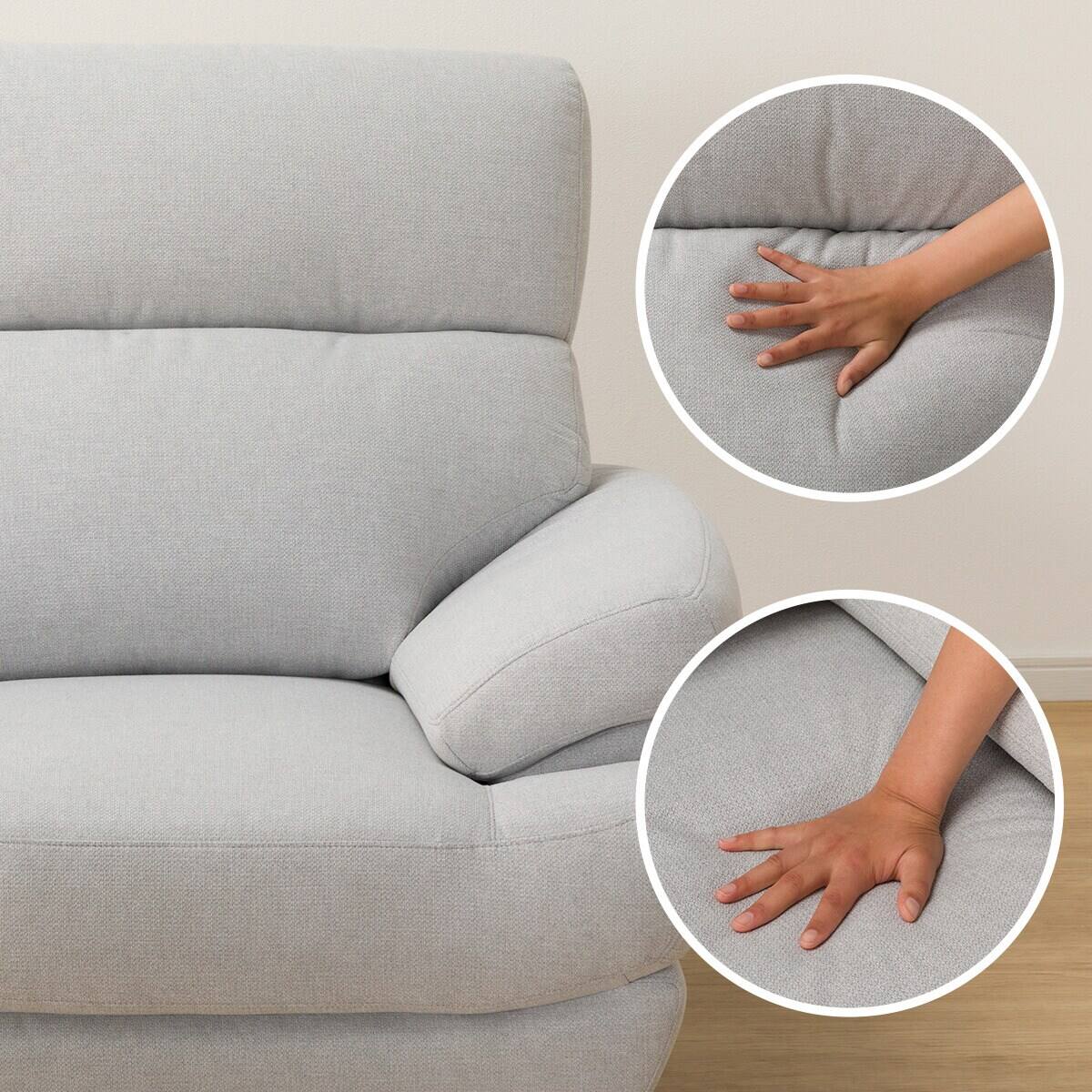 3人掛けソファ 布張りタイプ (Nポケット BS13 AQ-LGY) | ニトリネット