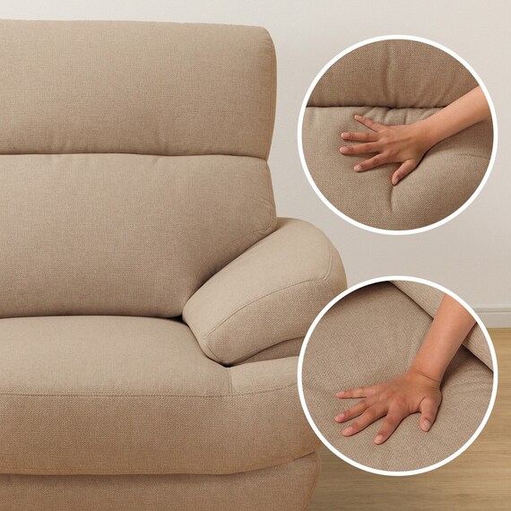 3人掛けソファ 布張りタイプ (Nポケット BS13 AQ-BE) 10枚目画像