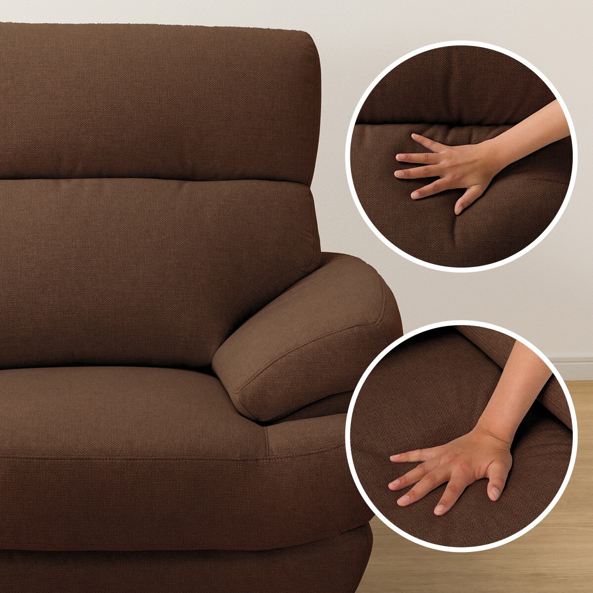 2人掛けソファ 布張りタイプ (Nポケット BS13 AQ-BR) | ニトリネット