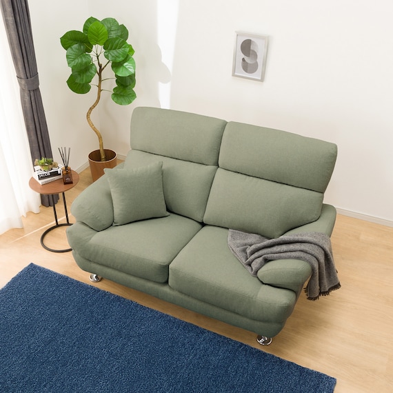 2人掛けソファ 布張りタイプ (Nポケット BS13 AQ-YGR) 2枚目画像