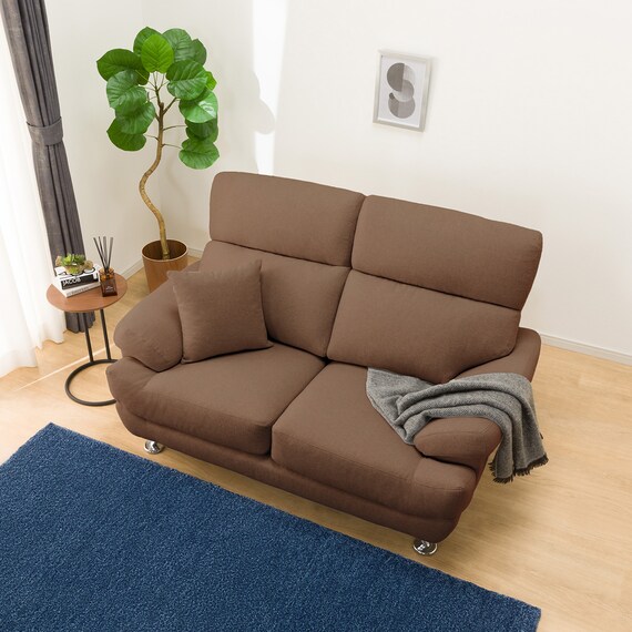 2人掛け布張りソファ(ポケット BS13 NシールドAQ-BR) 2枚目画像