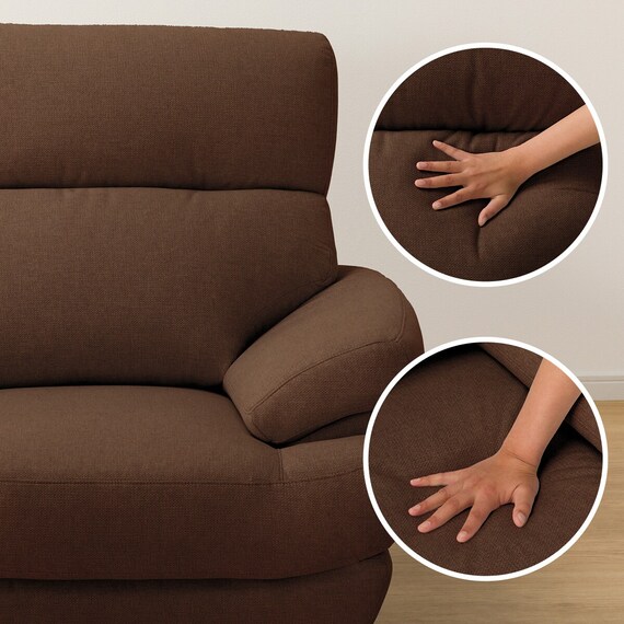 2人掛け布張りソファ(ポケット BS13 NシールドAQ-BR) 11枚目画像