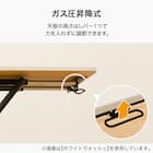 昇降テーブル(TC01 90 LBR/BK) 3枚目画像
