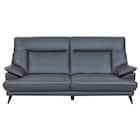 3人掛けソファ 本革(一部合成皮革)タイプ (SL01 GY) 2枚目画像