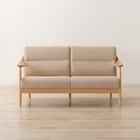 傷・汚れに強い 2人掛けソファ 布張りタイプ (NコレクションS1 NSF NA/BE) 7枚目画像