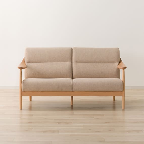 傷・汚れに強い 2人掛けソファ 布張りタイプ (NコレクションS1 NSF NA/BE) 7枚目画像