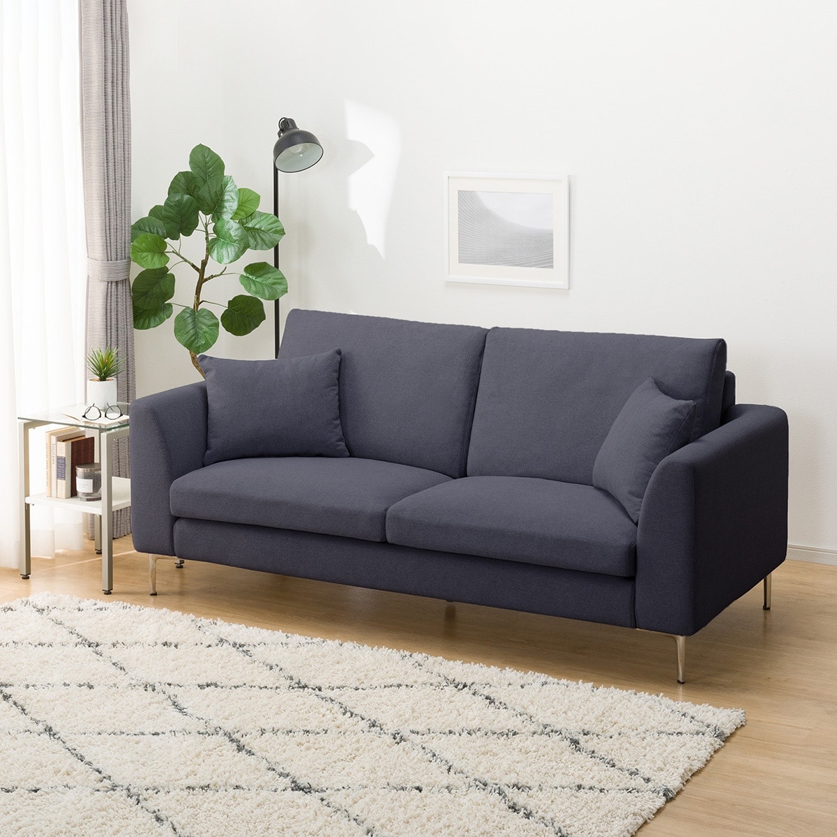 3人掛けカスタマイズソファ 布張りタイプ (ミディアムタイプ/ハイ