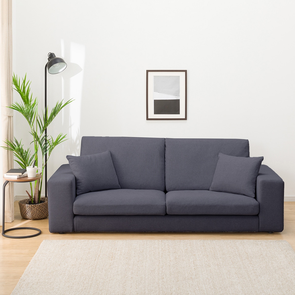 3人掛けカスタマイズソファ 布張りタイプ (ミディアムタイプ/ロー