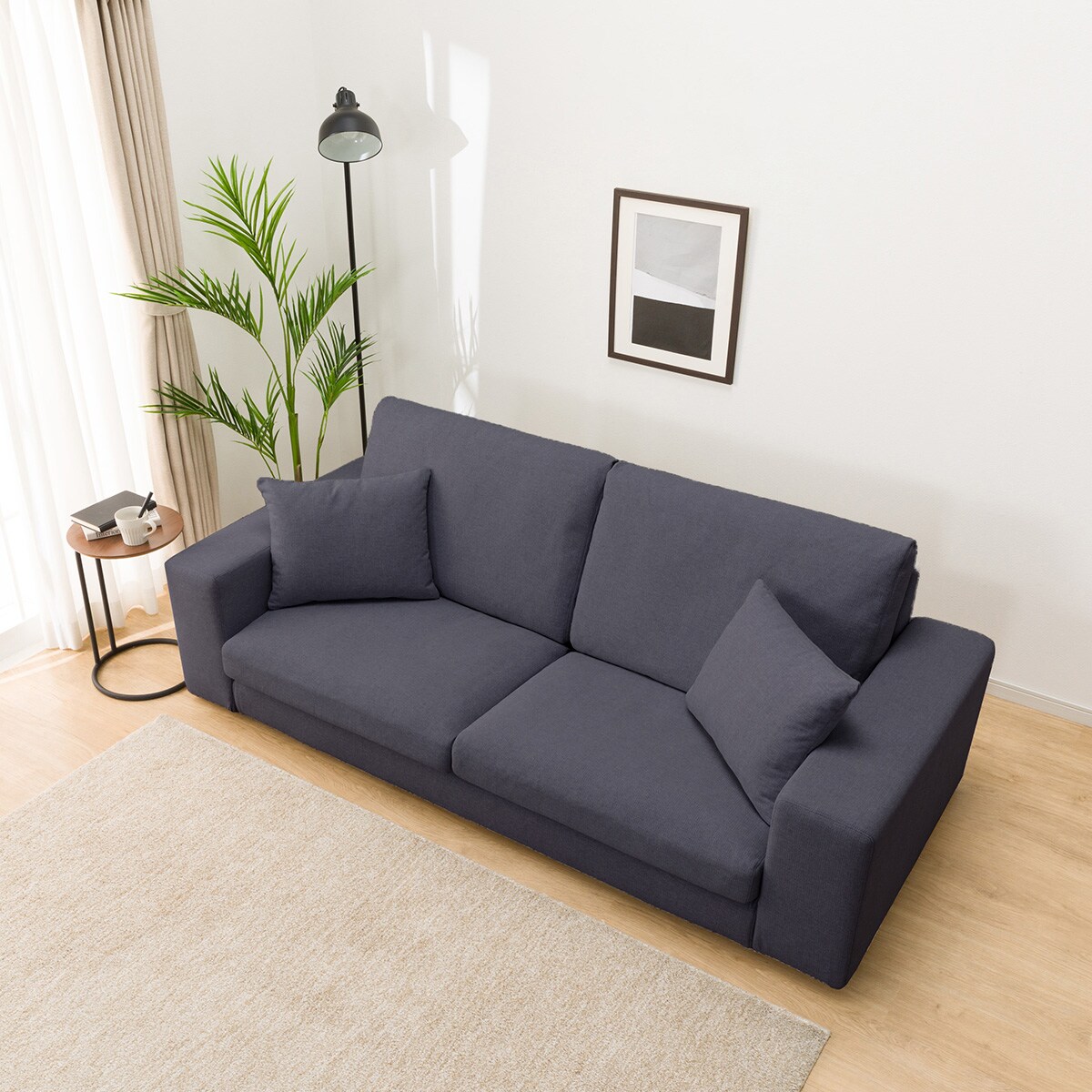 3人掛けカスタマイズソファ 布張りタイプ (ミディアムタイプ/ロー