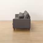 傷・汚れに強い 3人掛けカスタマイズソファ 布張りタイプ (MS02 ふつう スリム肘 標準タイプ/木製脚MBR Nシールド MGY) 11枚目画像