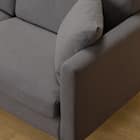 傷・汚れに強い 3人掛けカスタマイズソファ 布張りタイプ (MS02 ふつう スリム肘 標準タイプ/木製脚MBR Nシールド MGY) 15枚目画像