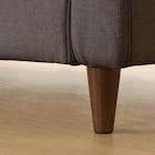 傷・汚れに強い 3人掛けカスタマイズソファ 布張りタイプ (MS02 ふつう スリム肘 標準タイプ/木製脚MBR Nシールド MGY) 20枚目画像