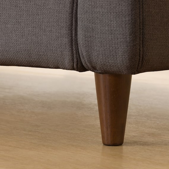 傷・汚れに強い 3人掛けカスタマイズソファ 布張りタイプ (MS02 ふつう スリム肘 標準タイプ/木製脚MBR Nシールド MGY) 20枚目画像