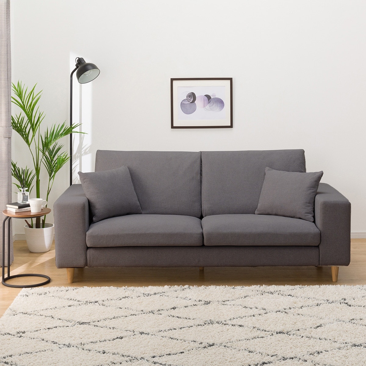 カスタマイズ3人掛けファブリックソファ(ソフトタイプ/標準