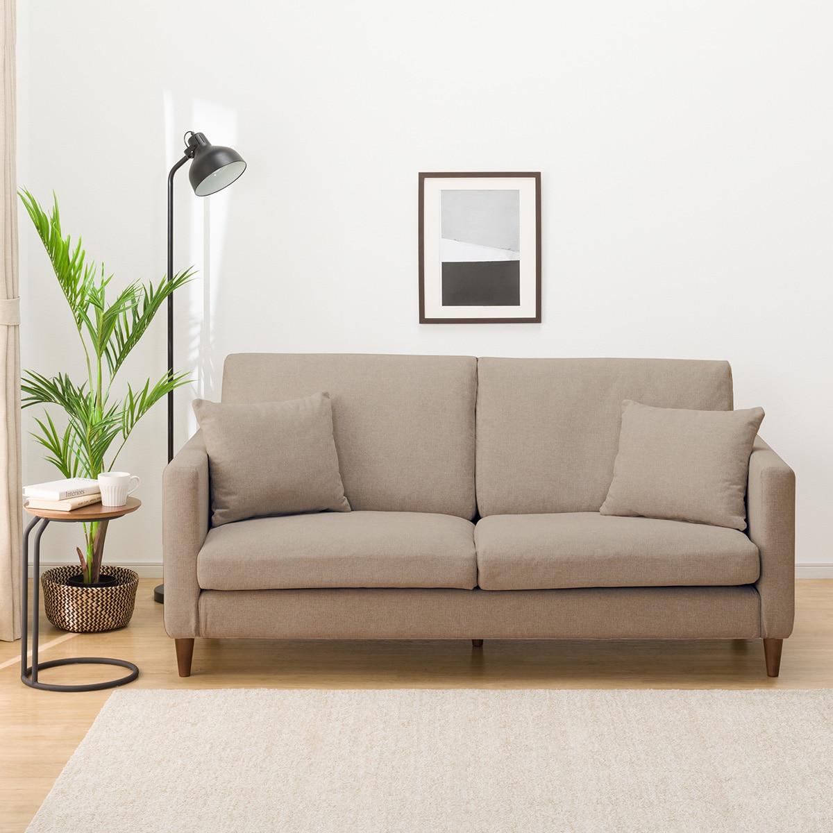 3人掛けカスタマイズソファ 布張りタイプ (ソフトタイプ/標準タイプ