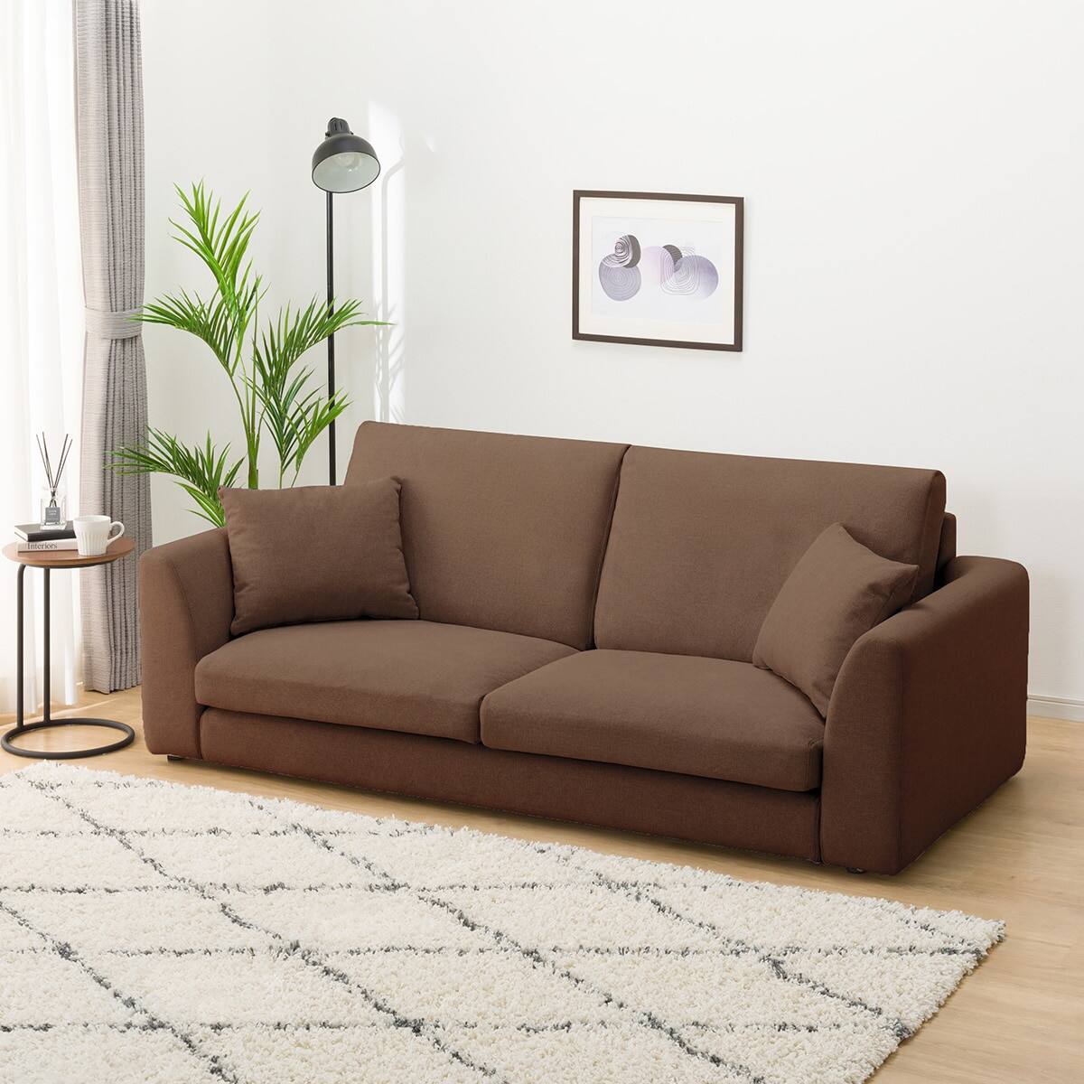 3人掛けカスタマイズソファ 布張りタイプ (ソフトタイプ/ロータイプ