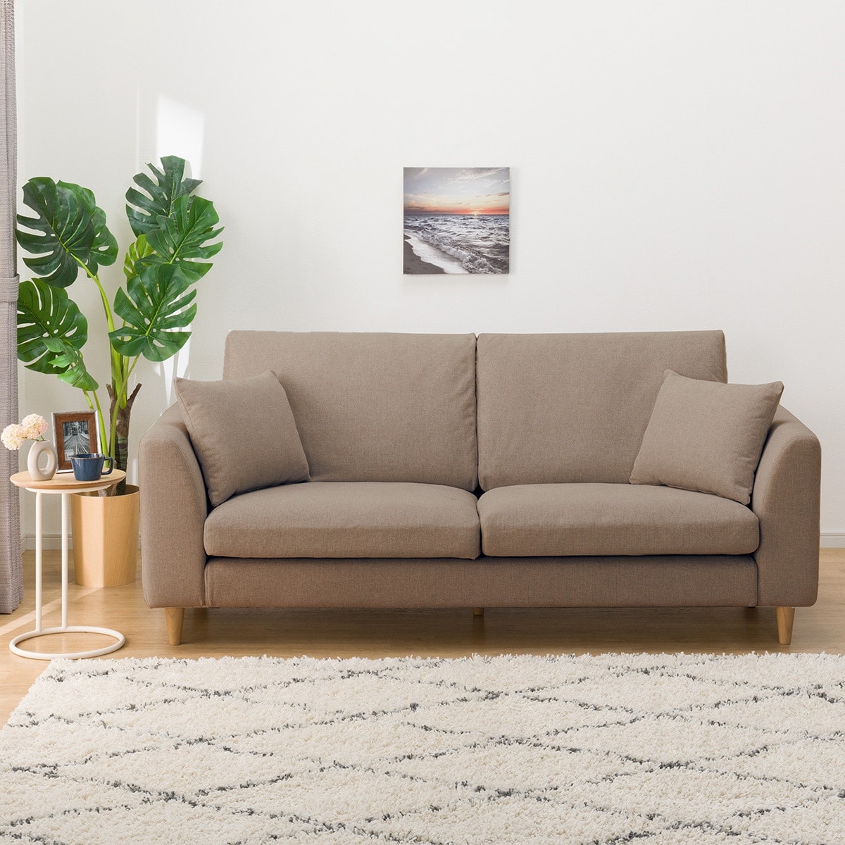 3人掛けカスタマイズソファ 布張りタイプ (ハードタイプ/標準